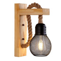 Rustic Rope Wall Lamp