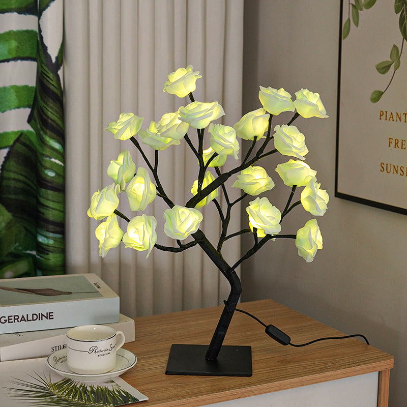 USB Powered Rose Tree Night Light