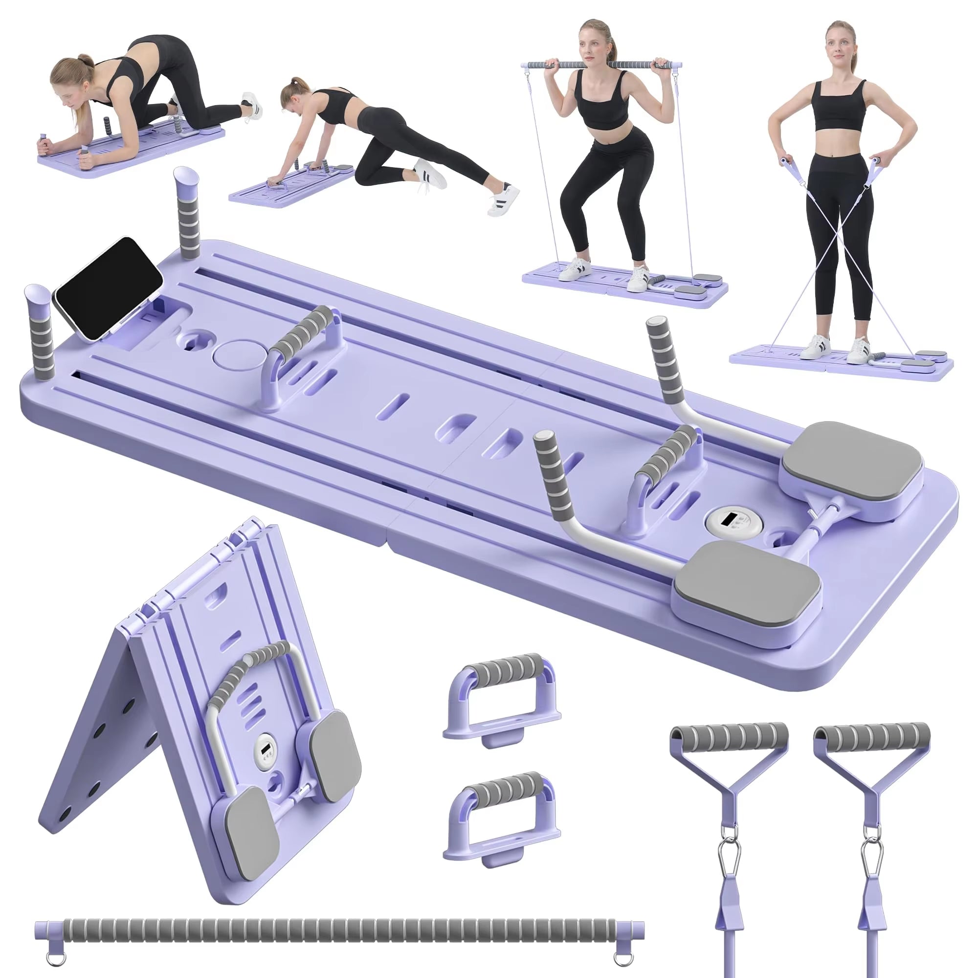 Multifunctional Fitness Board for Pilates and Core Workouts - Abdominal and Push-Up Training Equipment