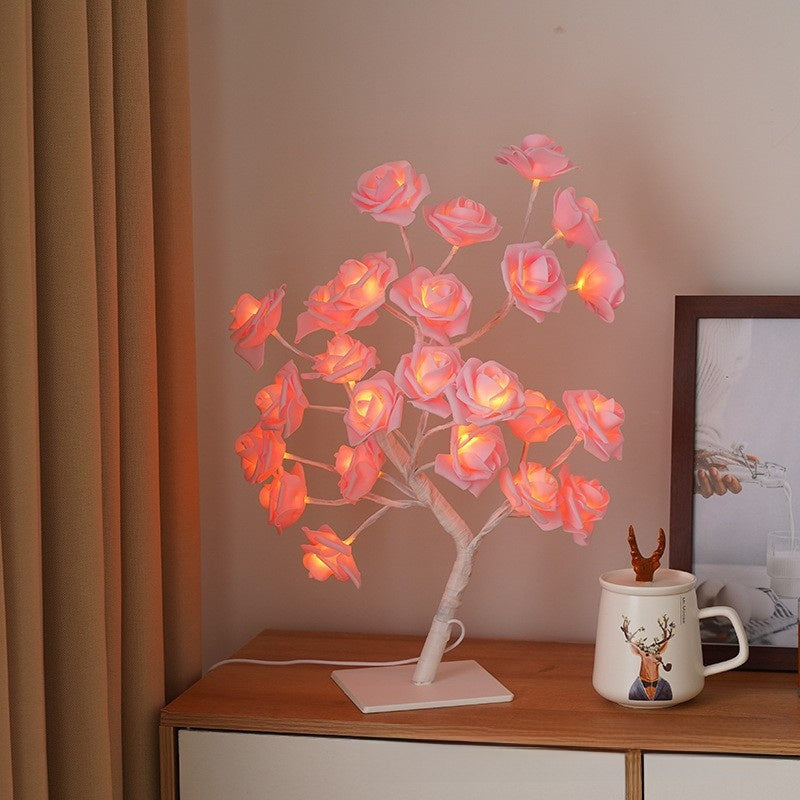 USB Powered Rose Tree Night Light