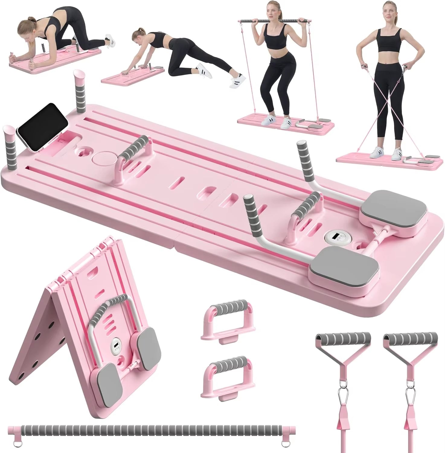 Multifunctional Fitness Board for Pilates and Core Workouts - Abdominal and Push-Up Training Equipment