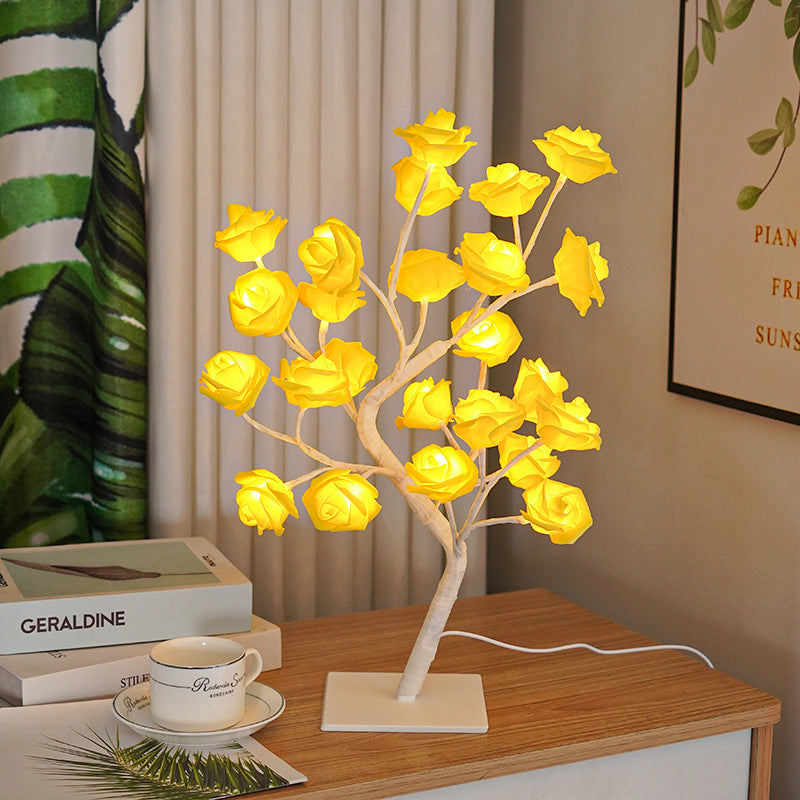 USB Powered Rose Tree Night Light