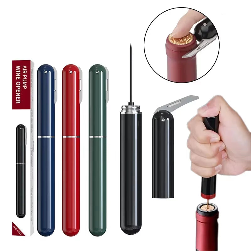 Uncork Your Favorite Bottle Effortlessly with Our Safety Air Pump Wine Opener! 🍷✨