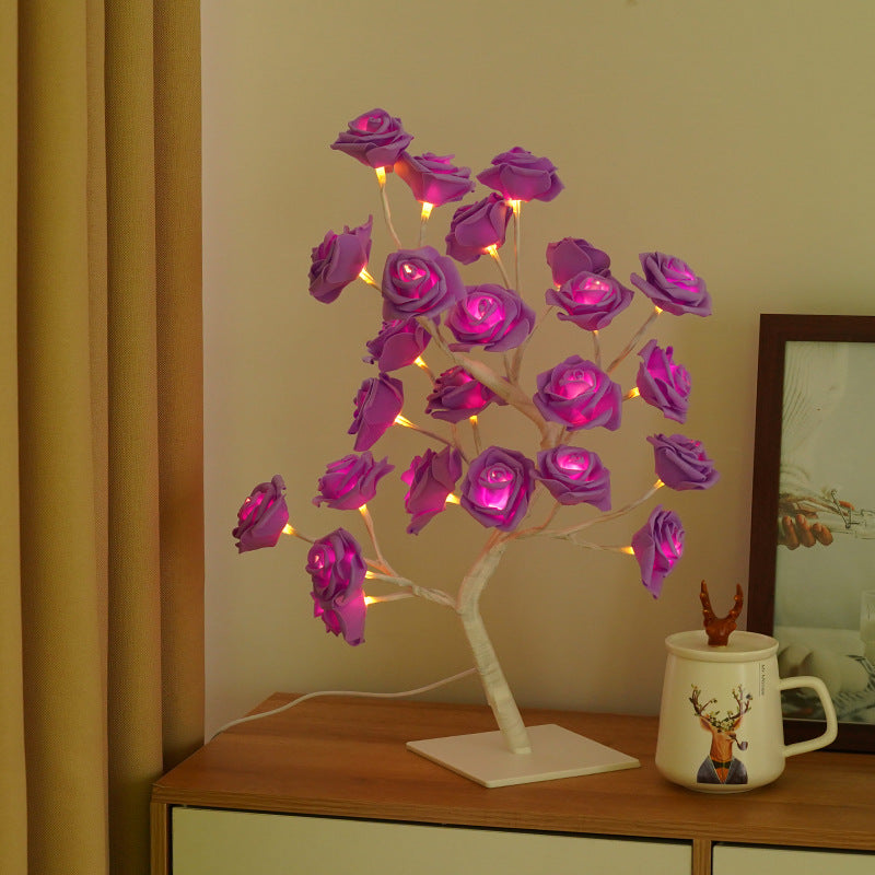 USB Powered Rose Tree Night Light
