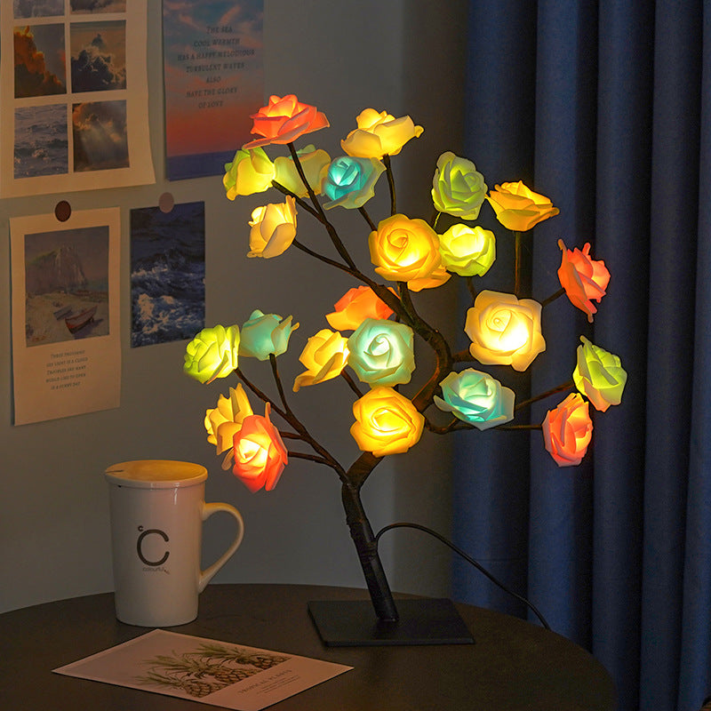 USB Powered Rose Tree Night Light