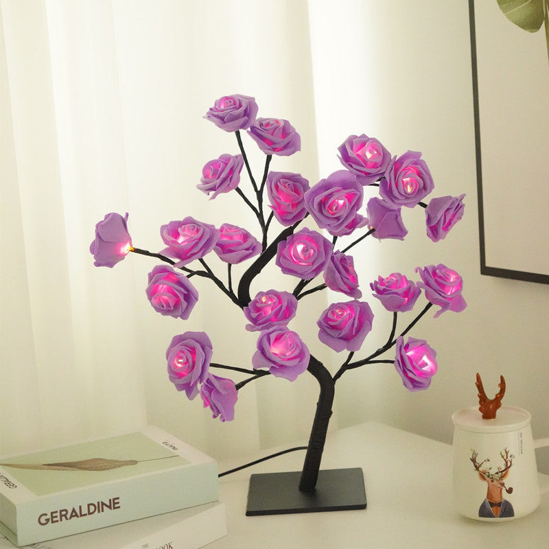 USB Powered Rose Tree Night Light